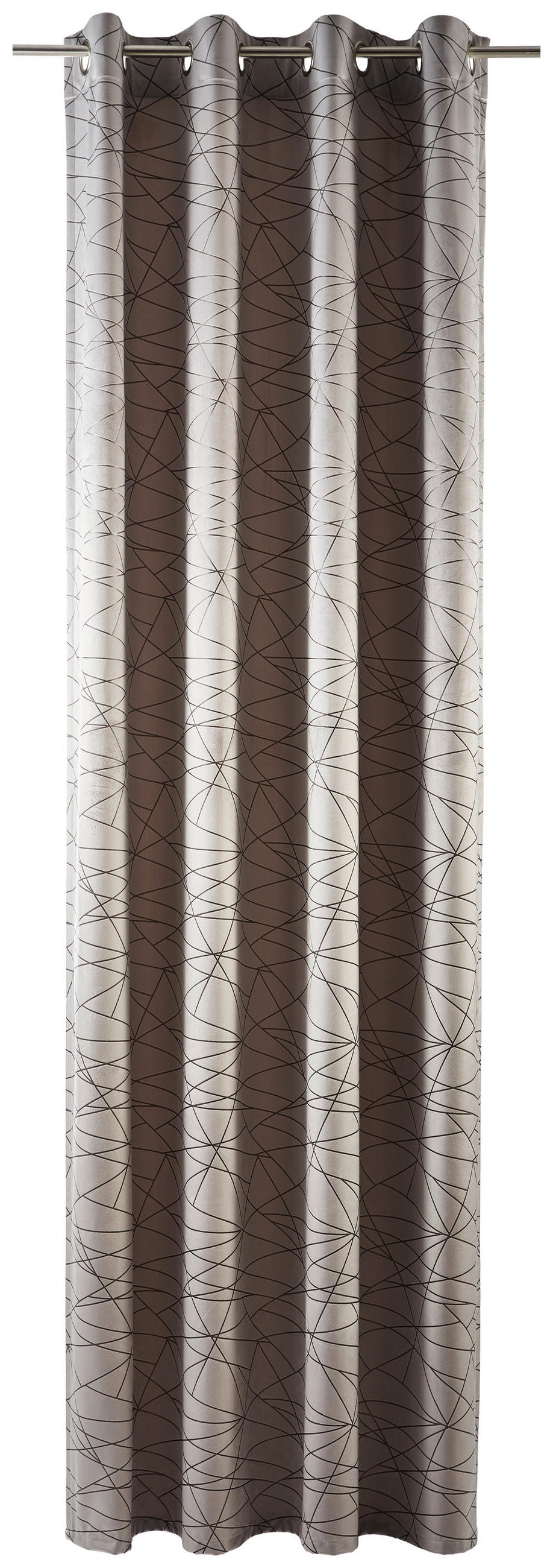 ÖSENVORHANG blickdicht  - Taupe, Design, Textil (140/260cm) - Dieter Knoll