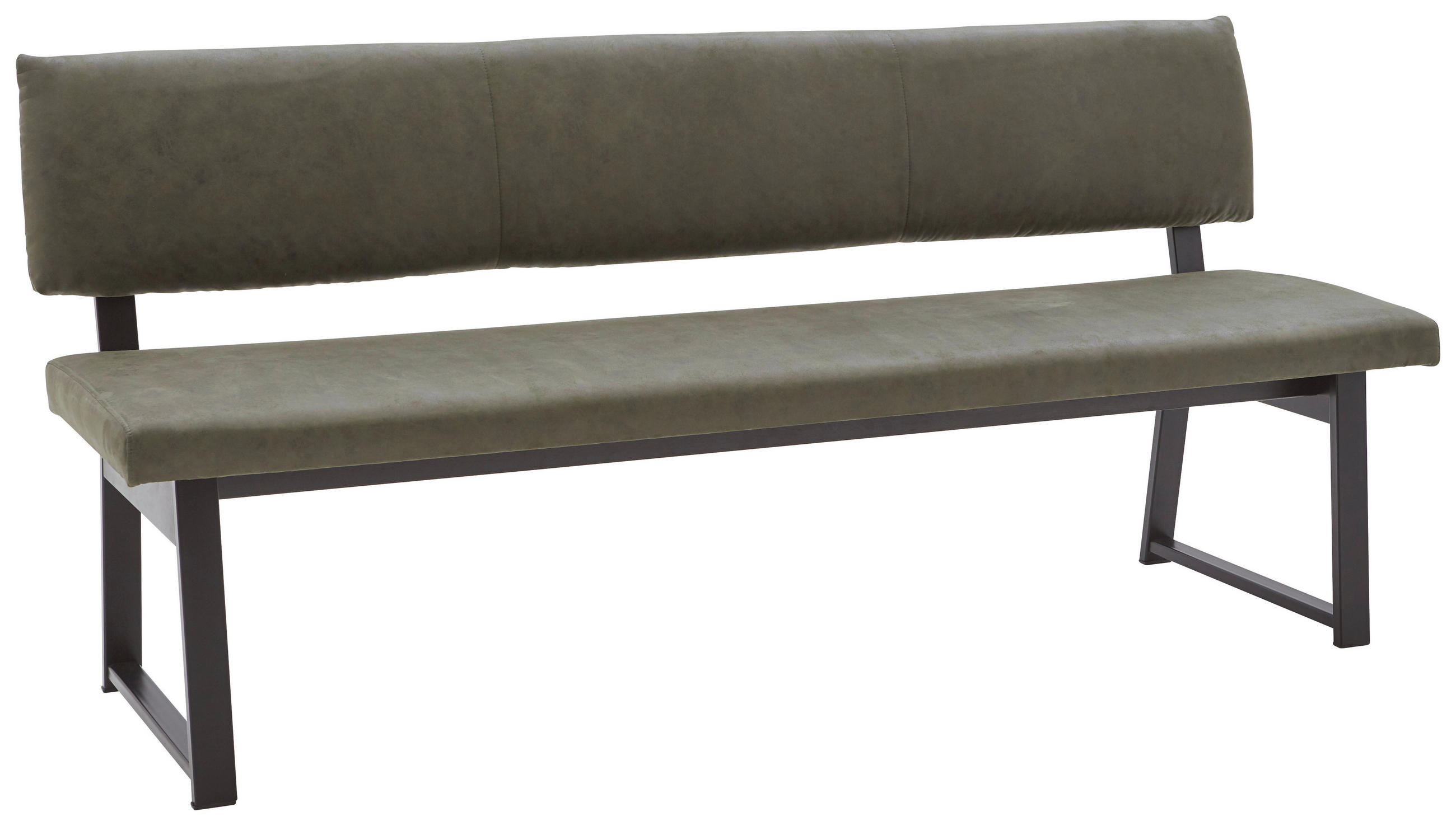 SITZBANK 130/86/58 cm  in Schwarz, Dunkelgrün  - Dunkelgrün/Schwarz, KONVENTIONELL, Textil/Metall (130/86/58cm) - Valnatura
