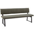 SITZBANK 130/86/58 cm  in Schwarz, Dunkelgrün  - Dunkelgrün/Schwarz, KONVENTIONELL, Textil/Metall (130/86/58cm) - Valnatura