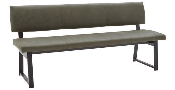 SITZBANK 130/86/58 cm  in Schwarz, Dunkelgrün  - Dunkelgrün/Schwarz, KONVENTIONELL, Textil/Metall (130/86/58cm) - Valnatura