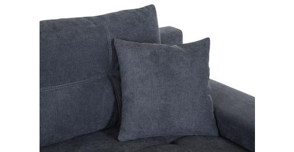 ECKSOFA in Flachgewebe Dunkelgrau  - Dunkelgrau/Silberfarben, KONVENTIONELL, Holz/Textil (273/192cm) - Carryhome