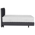 BOXSPRINGBETT 180/200 cm,  in Anthrazit, Topper, Matratzen, H3 = fest  - Anthrazit/Schwarz, Design, Holzwerkstoff/Textil (180/200cm) - Esposa
