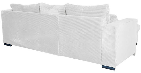 ECKSOFA  in Cord Perlmutt  - Perlmutt/Schwarz, KONVENTIONELL, Textil/Metall (168/258cm) - Carryhome
