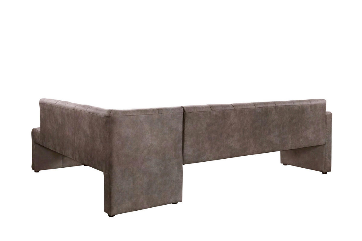 KLUPA KUTNA  smeđa  drvo, tekstil, drvni materijal      - smeđa/crna, Moderno, drvni materijal/drvo (265/197cm) - Livetastic