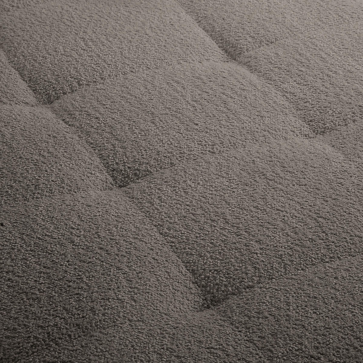 ECKSOFA Dunkelgrau Bouclé  - Dunkelgrau/Naturfarben, Design, Holz/Textil (161/231cm) - Livetastic