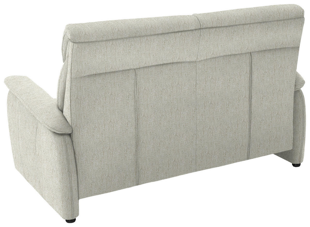 2,5-SITZER in Flachgewebe Naturfarben  - Schwarz/Naturfarben, KONVENTIONELL, Textil/Metall (178/107/97cm) - Pure Home Comfort
