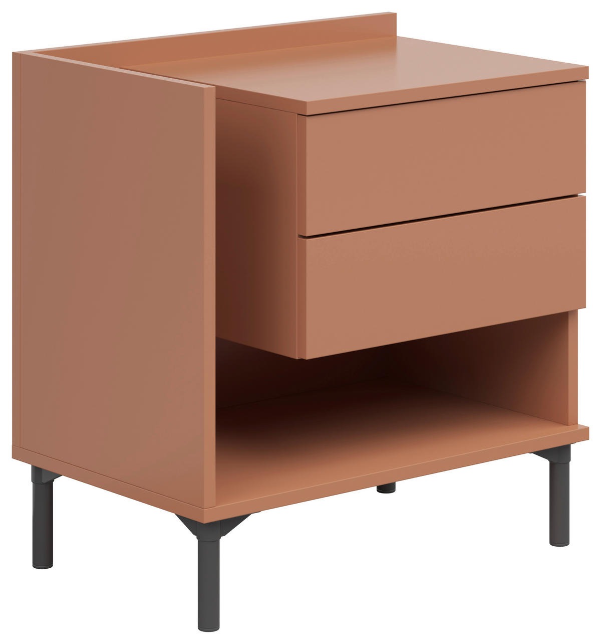 NACHTKÄSTCHEN 60/62/38 cm  in Sahara  - Graphitfarben/Sahara, Design, Holzwerkstoff/Kunststoff (60/62/38cm) - Lomoco