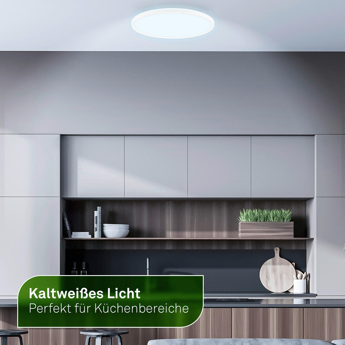 LED-PANEEL Tava A 42/3 cm   - Weiß, Basics, Kunststoff (42/3cm) - Briloner