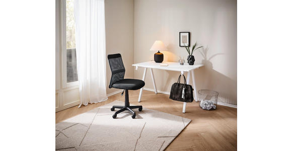 SCHREIBTISCH 120/80/75 cm Weiß  - Weiß, MODERN, Holzwerkstoff/Metall (120/80/75cm) - Carryhome