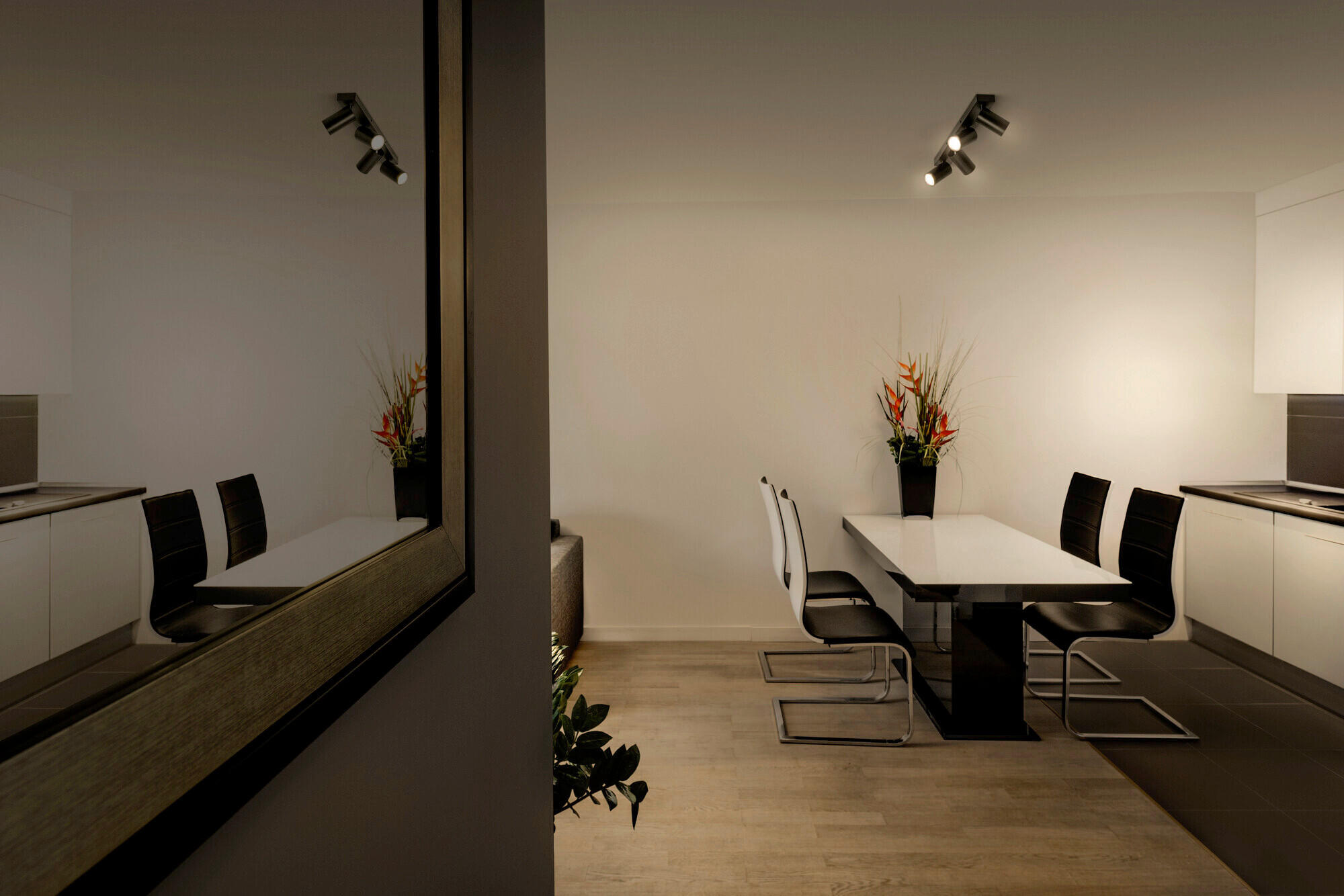 LED-STRAHLER 60/6/14 cm   - Schwarz, Basics, Metall (60/6/14cm) - Osram