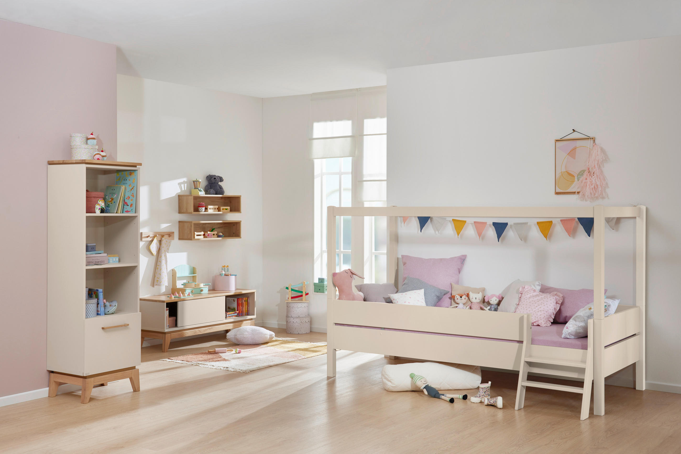 BALDACHIN - Beige, Basics, Holzwerkstoff (210,4/97,6/71cm) - Paidi