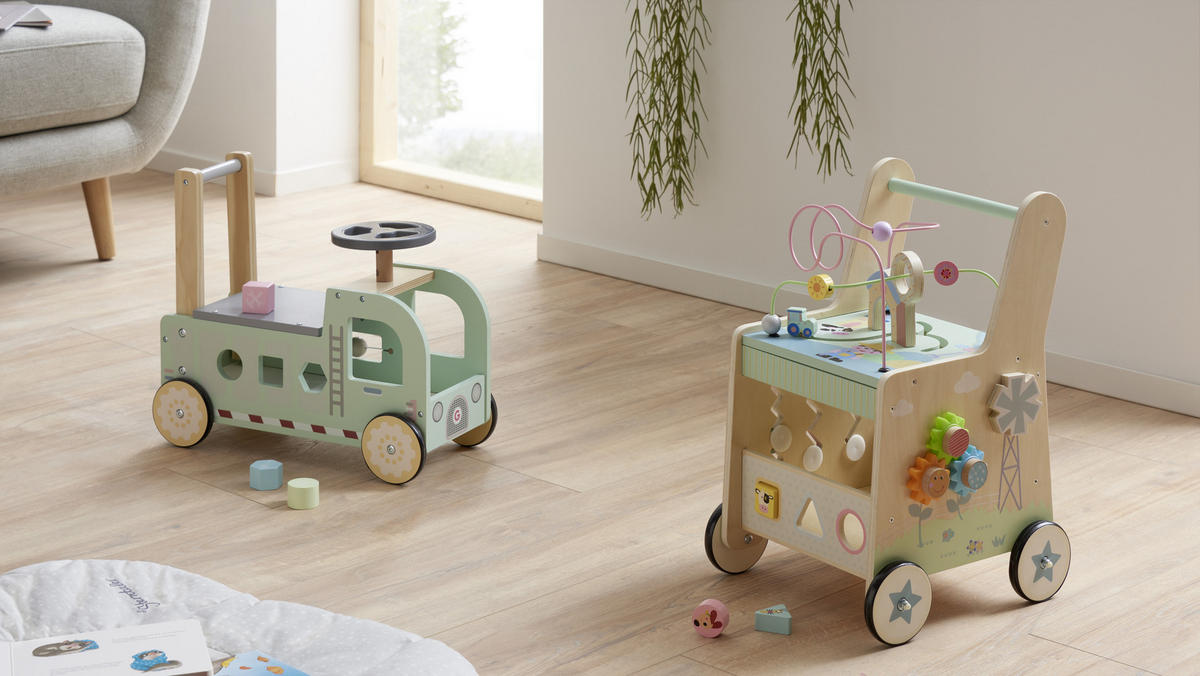 LAUFLERNWAGEN - Multicolor, Trend, Holz (45,8/21,3/39,8cm) - My Baby Lou