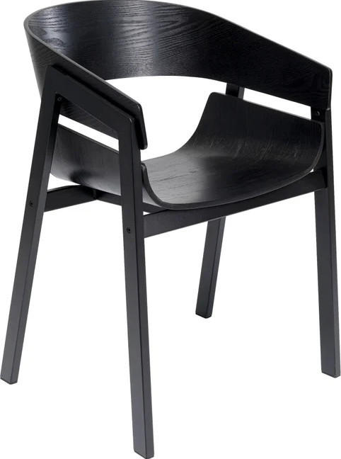 ARMLEHNSTUHL  in Stahl  - Schwarz, Design, Metall (57/77/53cm) - Kare-Design