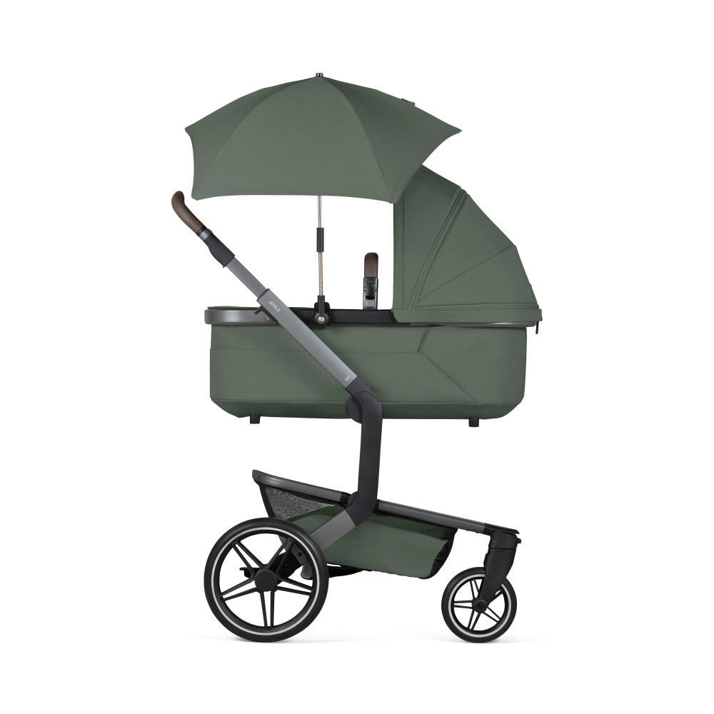 KINDERWAGENSONNENSCHIRM  - Dunkelgrün/Silberfarben, Basics, Kunststoff/Textil (64/6/6cm) - Joolz