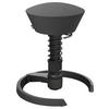 BÜROHOCKER   Schwarz, Schieferfarben  - Schieferfarben/Schwarz, Basics, Textil/Metall (55/45,66/55cm) - Aeris