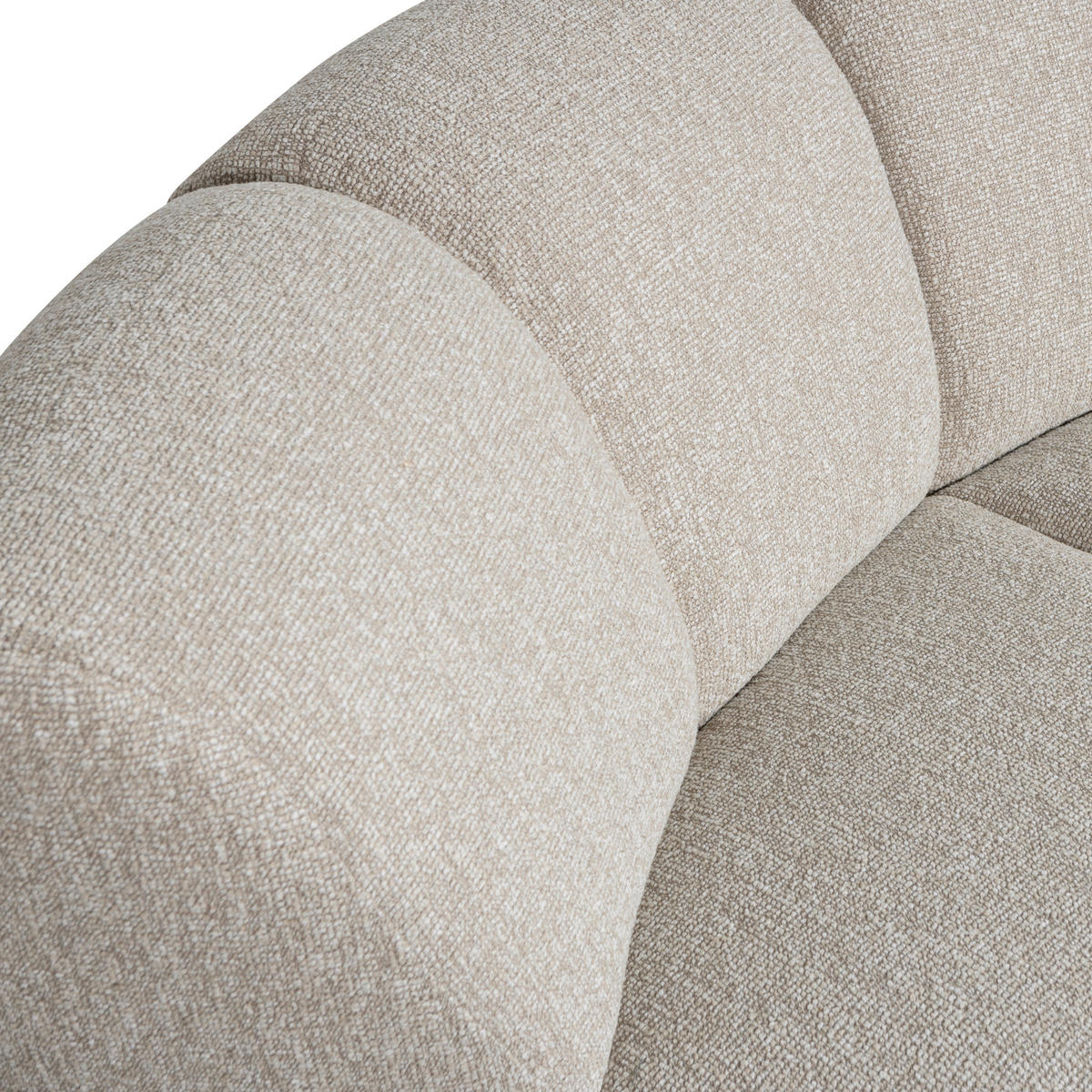 SOFAELEMENT Mojo Beige Bouclé  - Beige/Schwarz, MODERN, Kunststoff/Textil (110/74/110cm) - Livetastic
