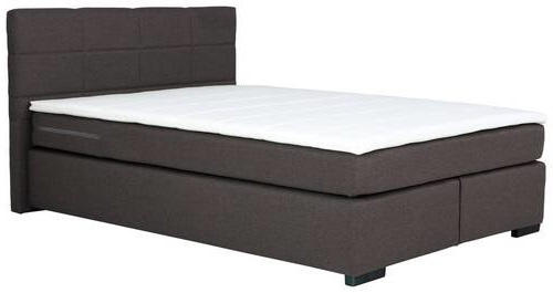 BOXSPRINGBETT 160/200 cm  in Anthrazit  - Anthrazit/Schwarz, MODERN, Kunststoff/Textil (160/200cm) - MID.YOU