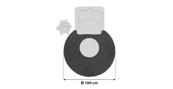 HOCHFLORTEPPICH 160 cm Fantasy Shaggy Hellbraun  - Hellbraun, Basics, Textil (160cm) - Novel