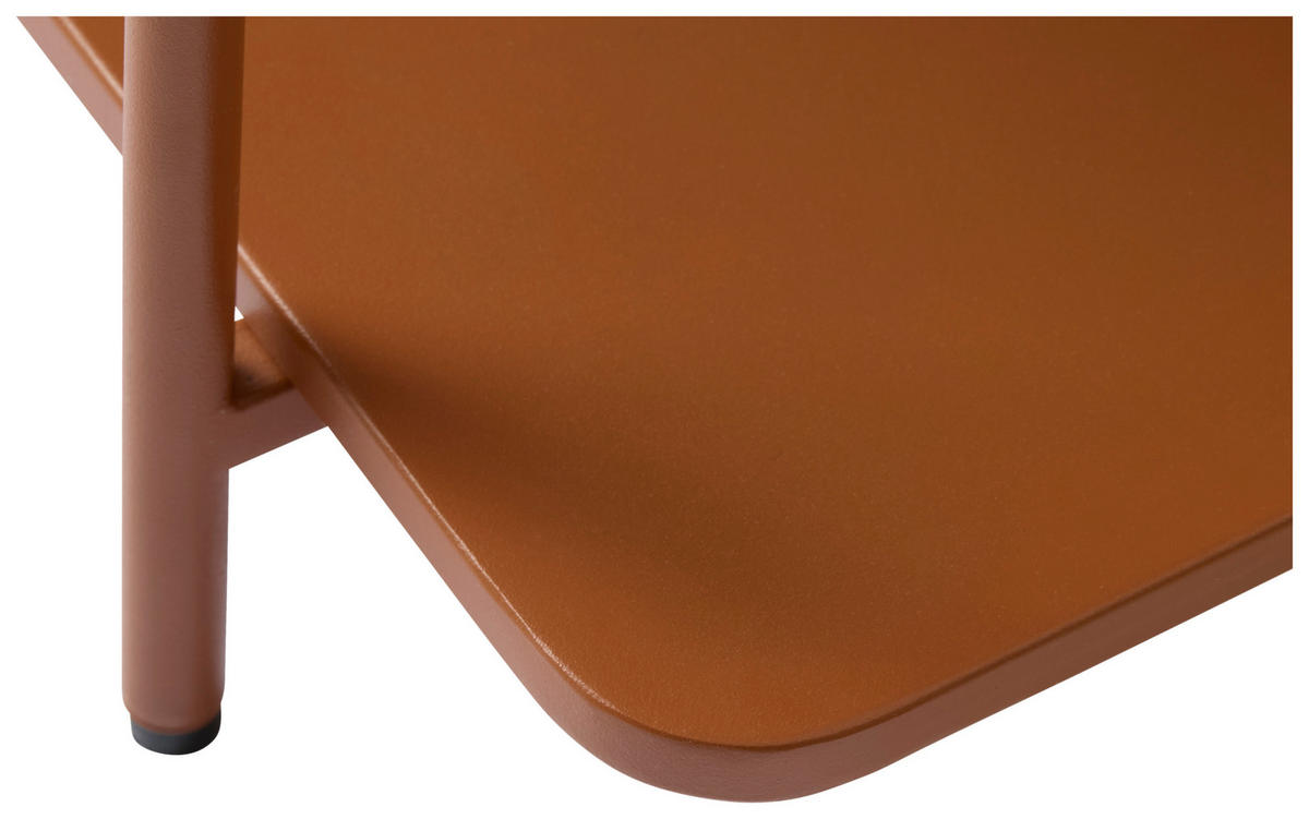 COUCHTISCH 110/55/34 cm rechteckig Terracotta  - Terracotta, Basics, Metall (110/55/34cm) - Xora