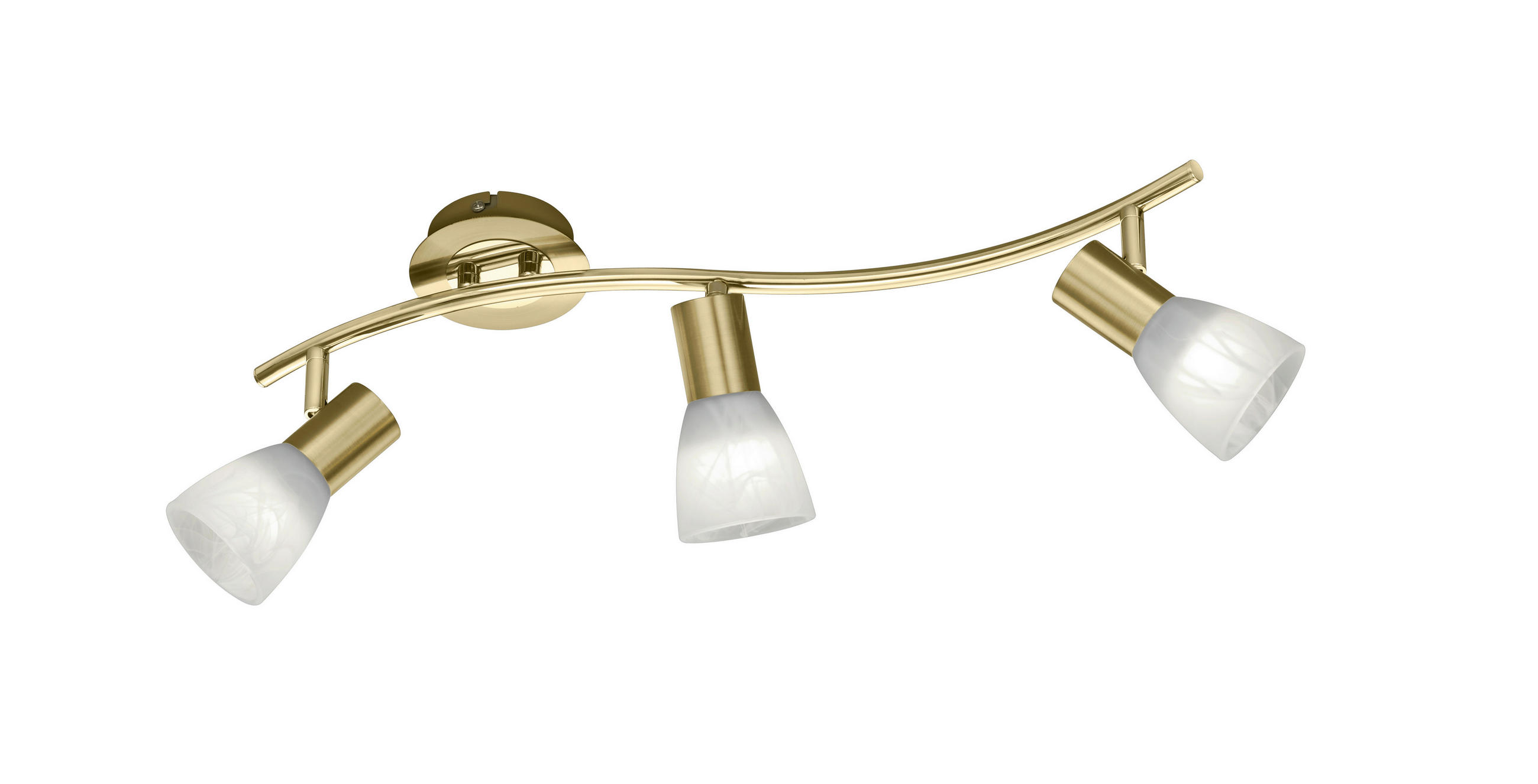 STRAHLER Levisto 55/10/19 cm   - Weiß, KONVENTIONELL, Glas/Metall (55/10/19cm) - Trio Leuchten