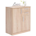 KOMMODE  in 72/84/36 cm  - Silberfarben/Schwarz, KONVENTIONELL, Holzwerkstoff/Metall (72/84/36cm) - Xora