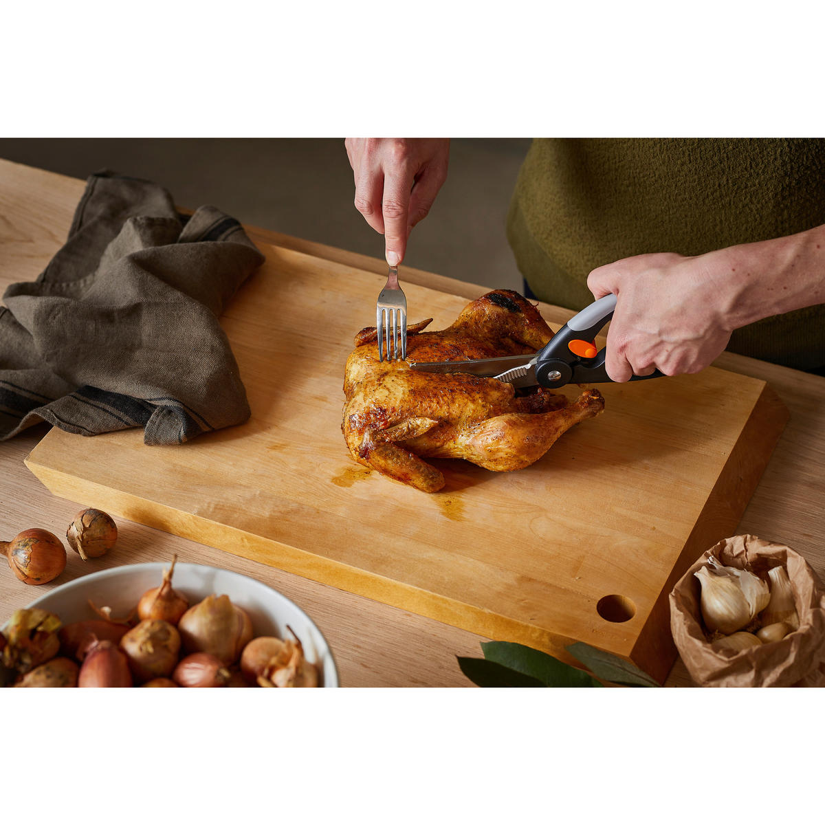 ŠKARJE ZA PERUTNINO  FISKARS FUNCTIONAL FORM        25 cm           - Basics, kovina/umetna masa (25cm) - Fiskars