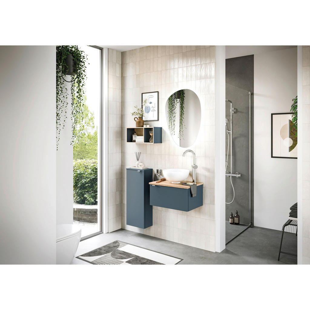 Thumbnail - Sadena Waschbecken, Weiß, Keramik, 31x14x31 cm, Permanentablauf notwendig, Badezimmer, Waschbecken & Armaturen, Waschbec...