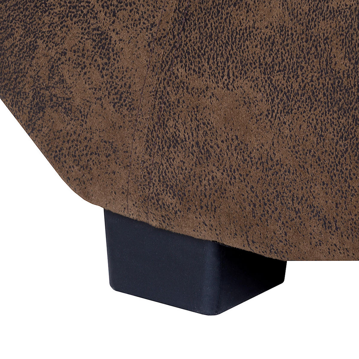 RELAXLIEGE in Lederlook Braun  - Schwarz/Braun, Design, Kunststoff/Textil (180/87/62cm) - P & B