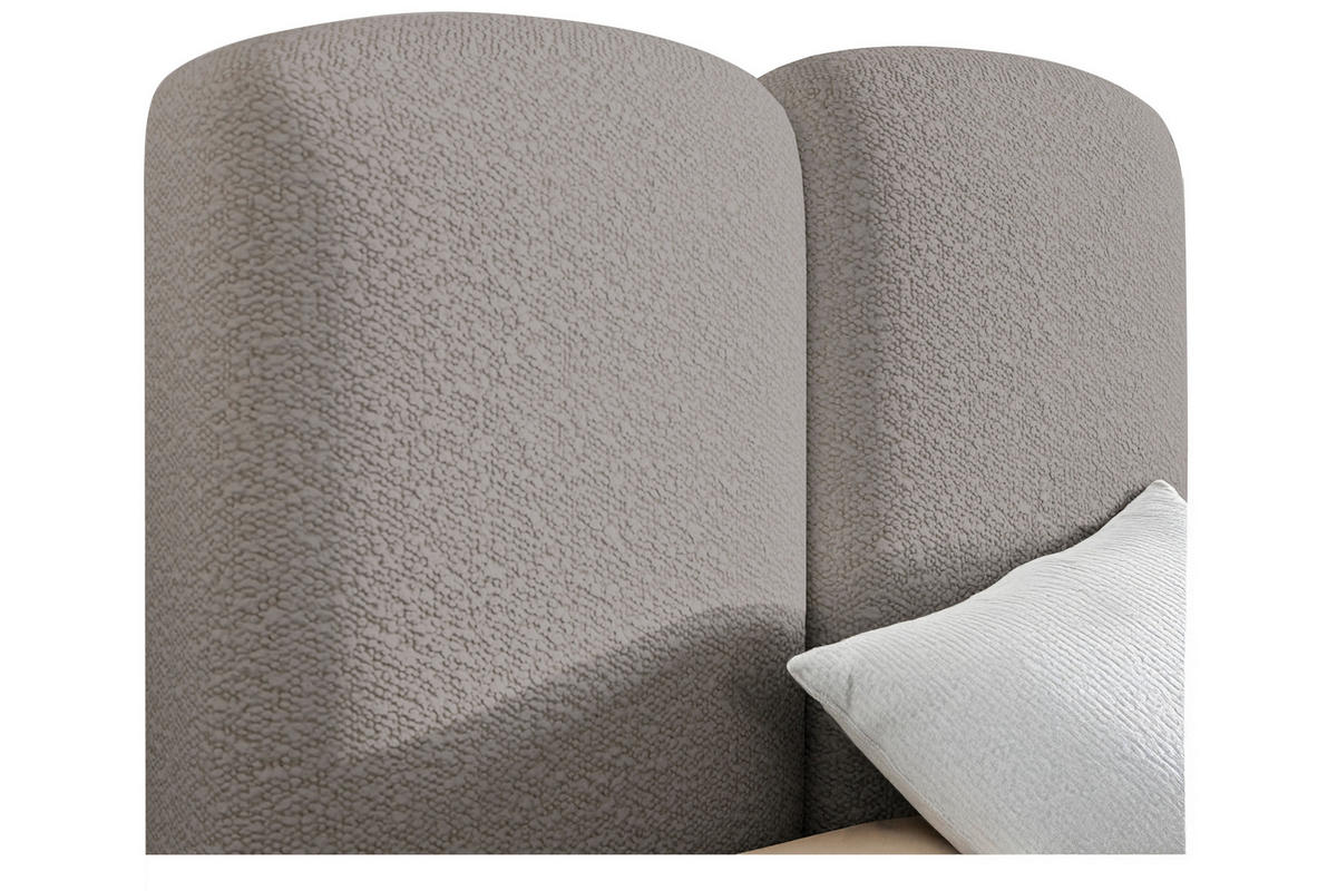 POLSTERBETT Lattenrost, Bettkasten 120/200 cm  in Grau  - Grau, MODERN, Holz/Textil (120/200cm) - Livetastic