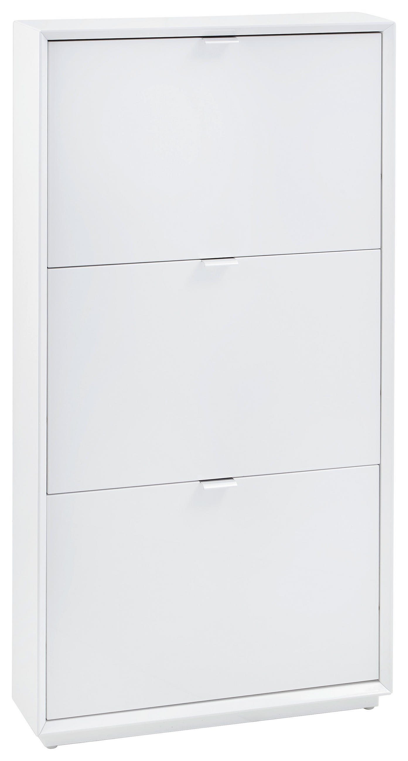 PANTOFAR 64,5/121,5/18 cm  - alb/culoare inox, Design, metal/material pe bază de lemn (64,5/121,5/18cm) - Xora