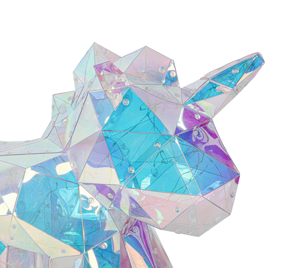 TISCHLEUCHTE - Transparent/Perlmutt, Trend, Kunststoff (23/38/36cm) - Novel