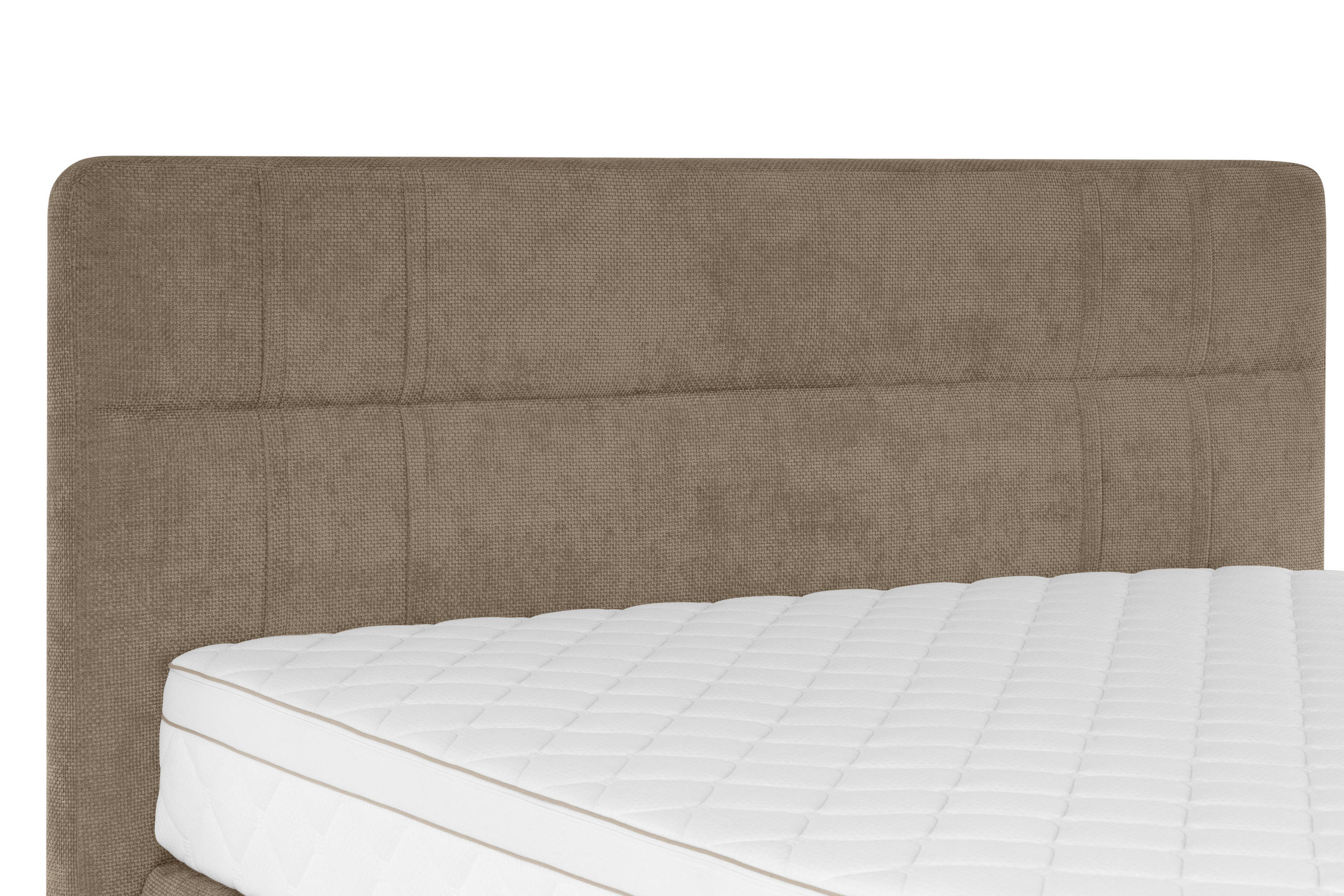 BOXSPRINGBETT 160/200 cm  in Hellbraun  - Hellbraun/Eichefarben, MODERN, Holz/Textil (160/200cm) - Welnova
