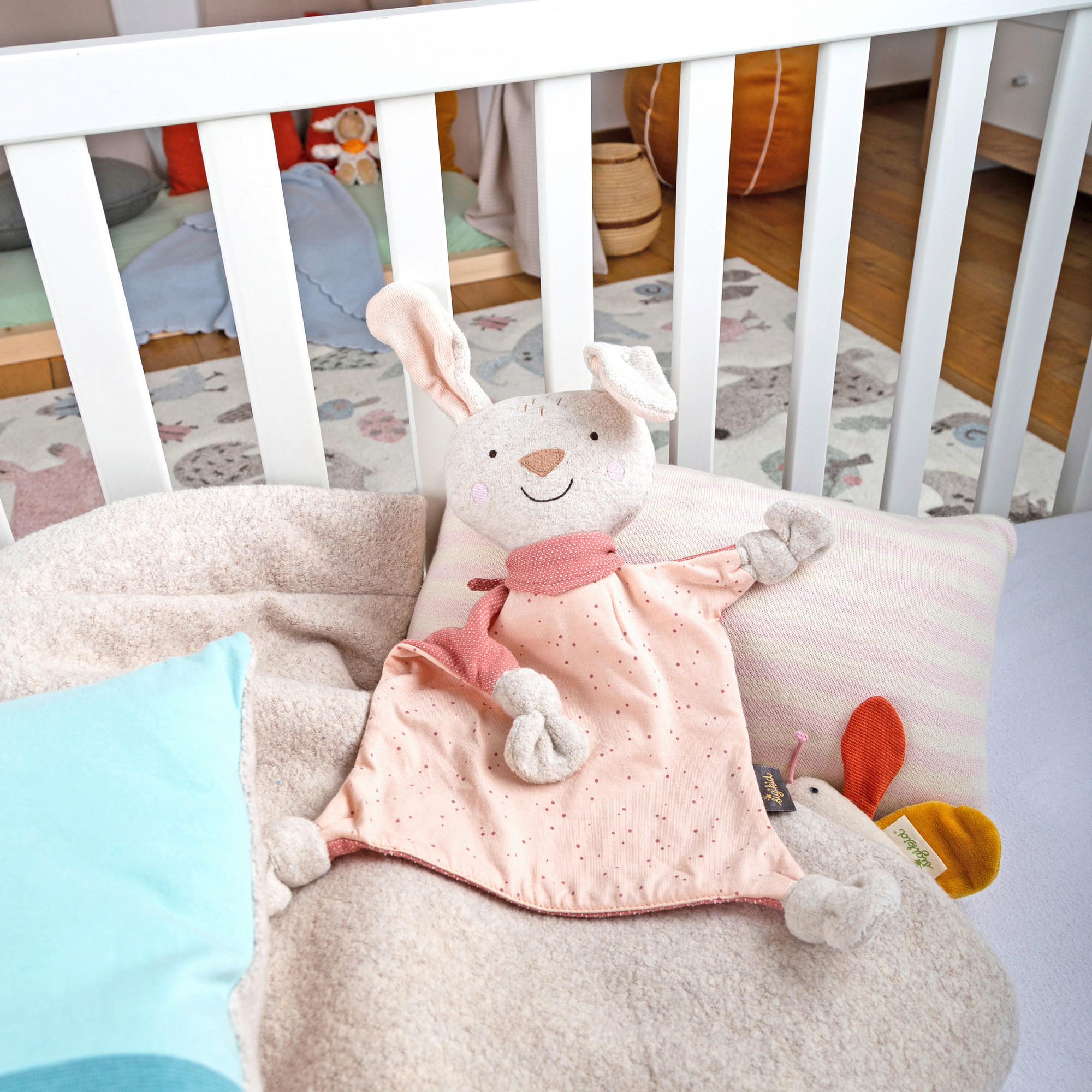 SCHMUSETUCH - Beige/Altrosa, Basics, Textil (31/29/6cm) - Sigikid