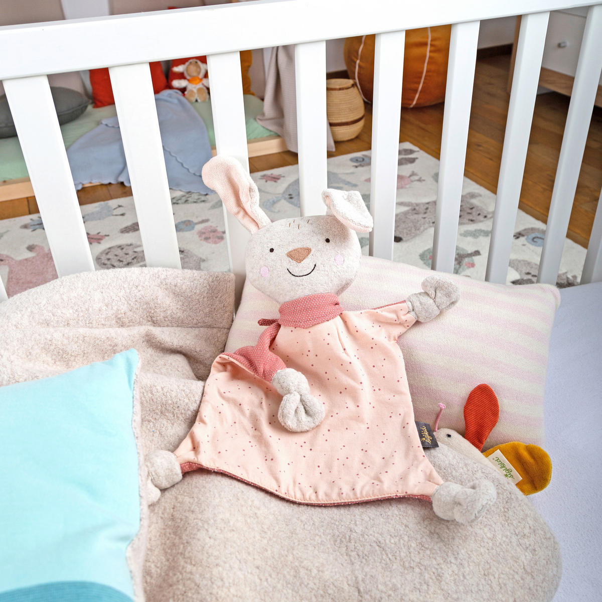 SCHMUSETUCH - Beige/Altrosa, Basics, Textil (31/29/6cm) - Sigikid