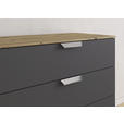 KOMMODE  in 80/81/42 cm  - Chromfarben/Dunkelgrau, Design, Holzwerkstoff/Metall (80/81/42cm) - Carryhome