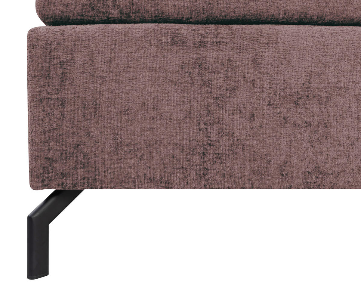 BOXSPRINGBETT 140/200 cm  in Altrosa  - Schwarz/Altrosa, Design, Textil/Metall (140/200cm) - Esposa