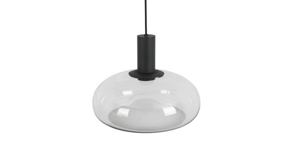 HÄNGELEUCHTE 98,5/37/183 cm - Schwarz, Design, Glas/Metall (98,5/37/183cm) - Dieter Knoll