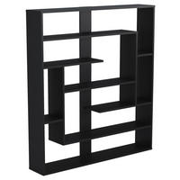 REGAL  114/132/22 cm Schwarz  - Schwarz, Design, Holzwerkstoff (114/132/22cm) - Livetastic