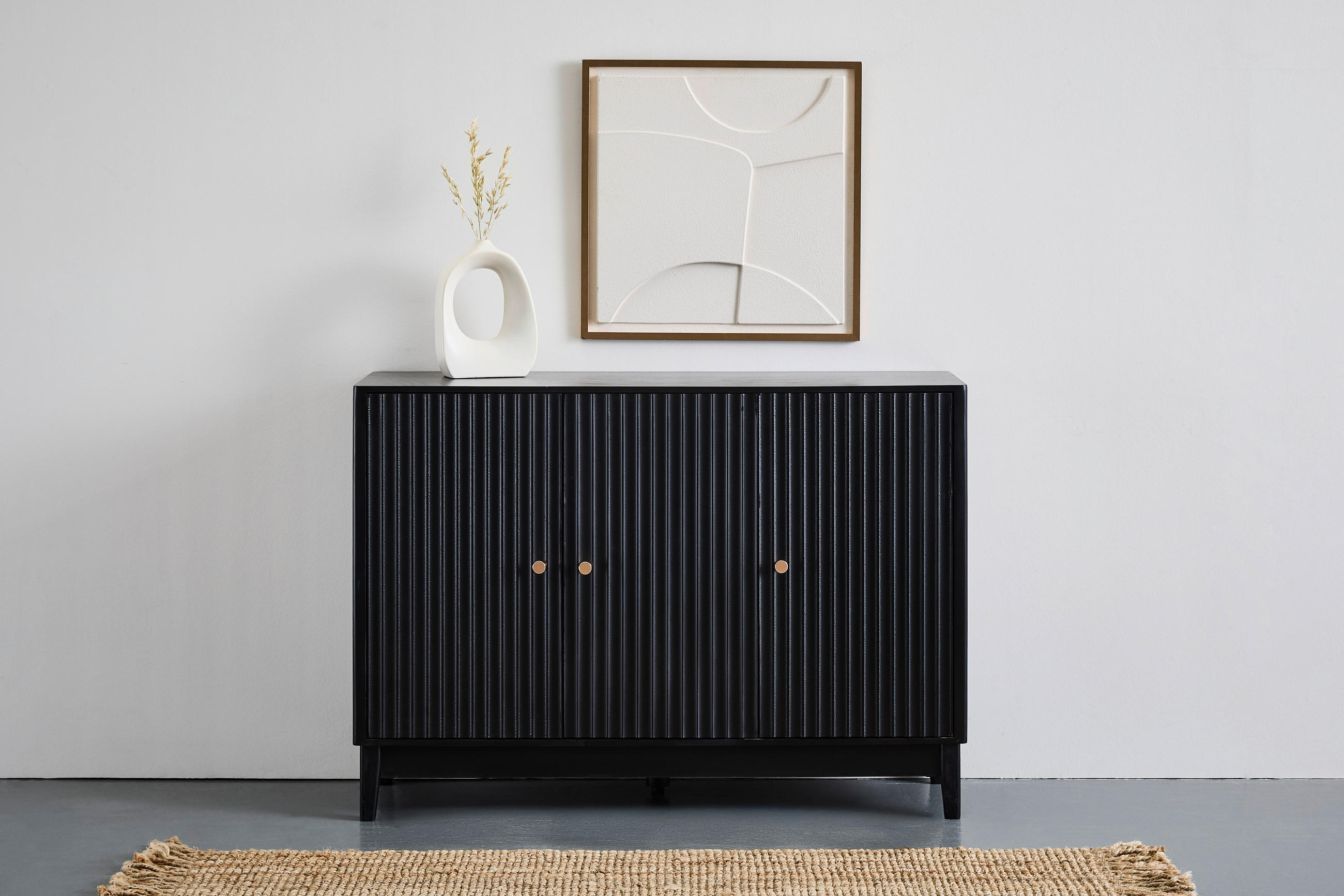 SIDEBOARD  in 120/85/35 cm  - Schwarz, KONVENTIONELL, Holz/Holzwerkstoff (120/85/35cm) - Livetastic