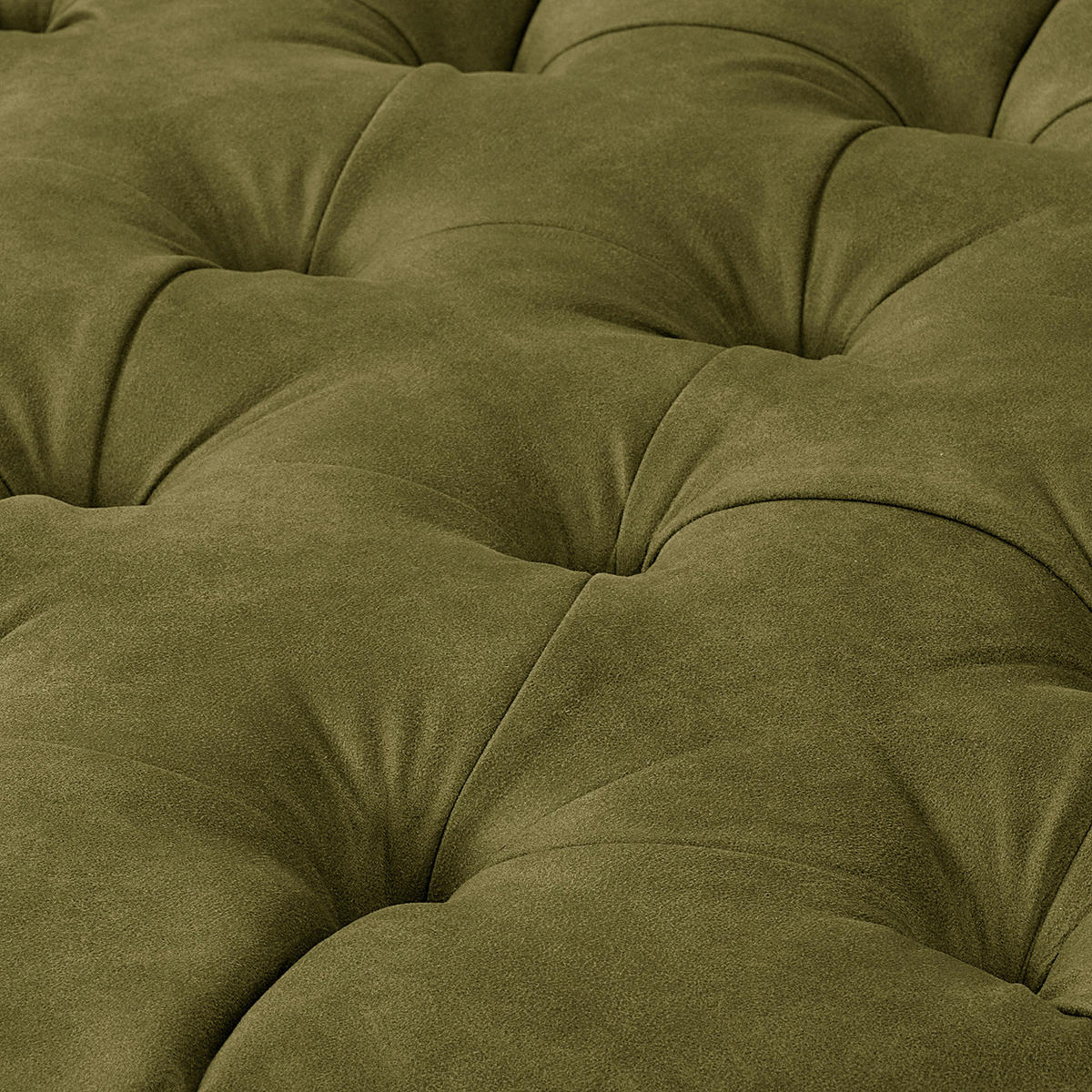 HOCKER in Textil Olivgrün  - Braun/Olivgrün, Design, Holz/Textil (80/45/80cm) - Livetastic