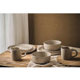 KOMBISERVICE Taupe Salerno 16-teilig 4 Personen  - Taupe, Trend, Keramik - Novel