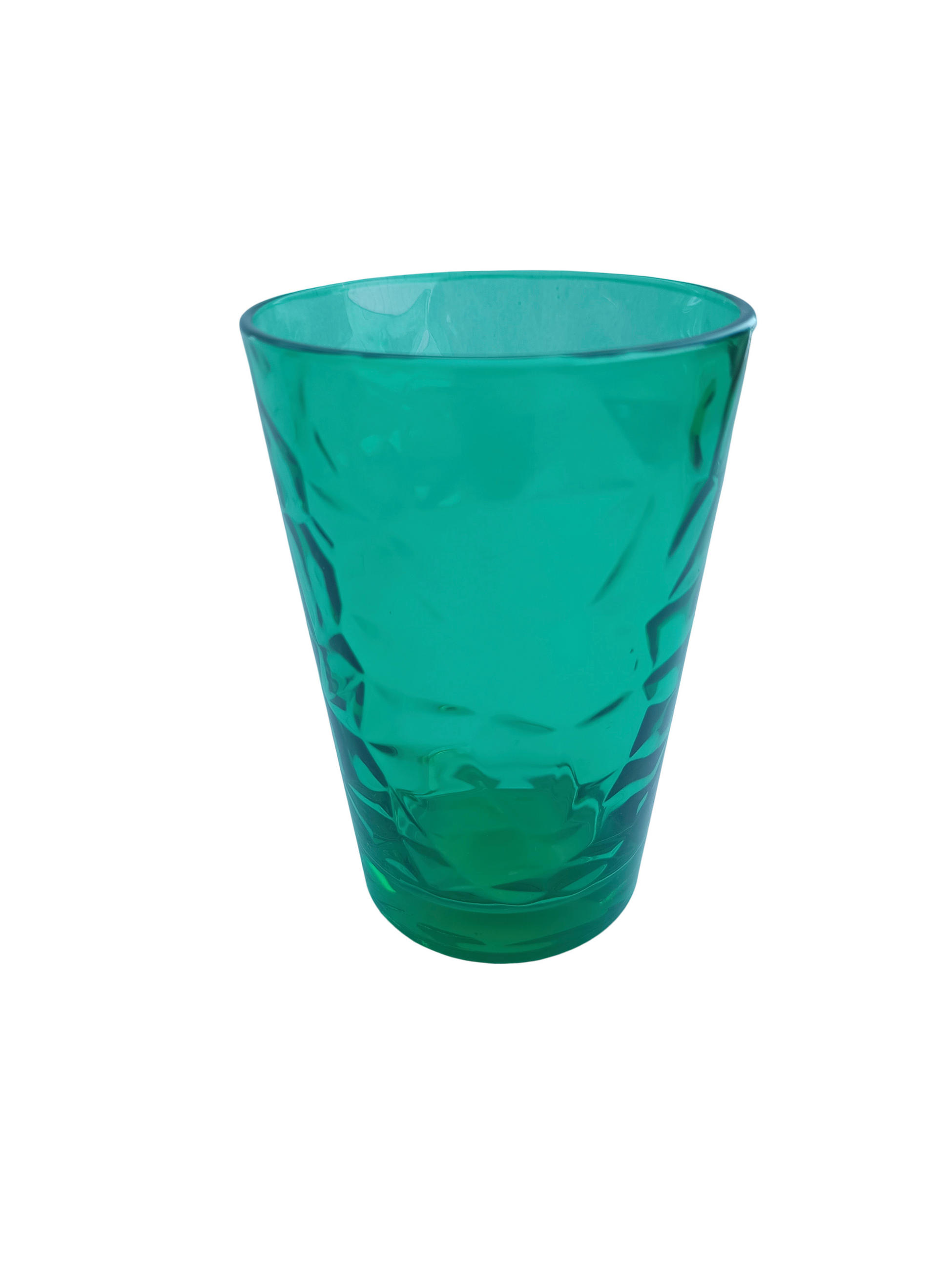 POHÁR 380 ml  - zöld, Basics, üveg (0.38l)