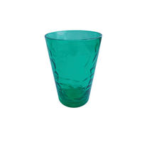 POHÁR 380 ml  - zöld, Basics, üveg (0.38l)