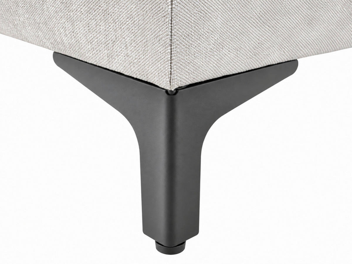 BOXBETT 180/200 cm,  in Grau, Bettkasten, Topper, H3 + H3 = fest  - Schwarz/Grau, MODERN, Holz/Textil (180/200cm) - MID.YOU