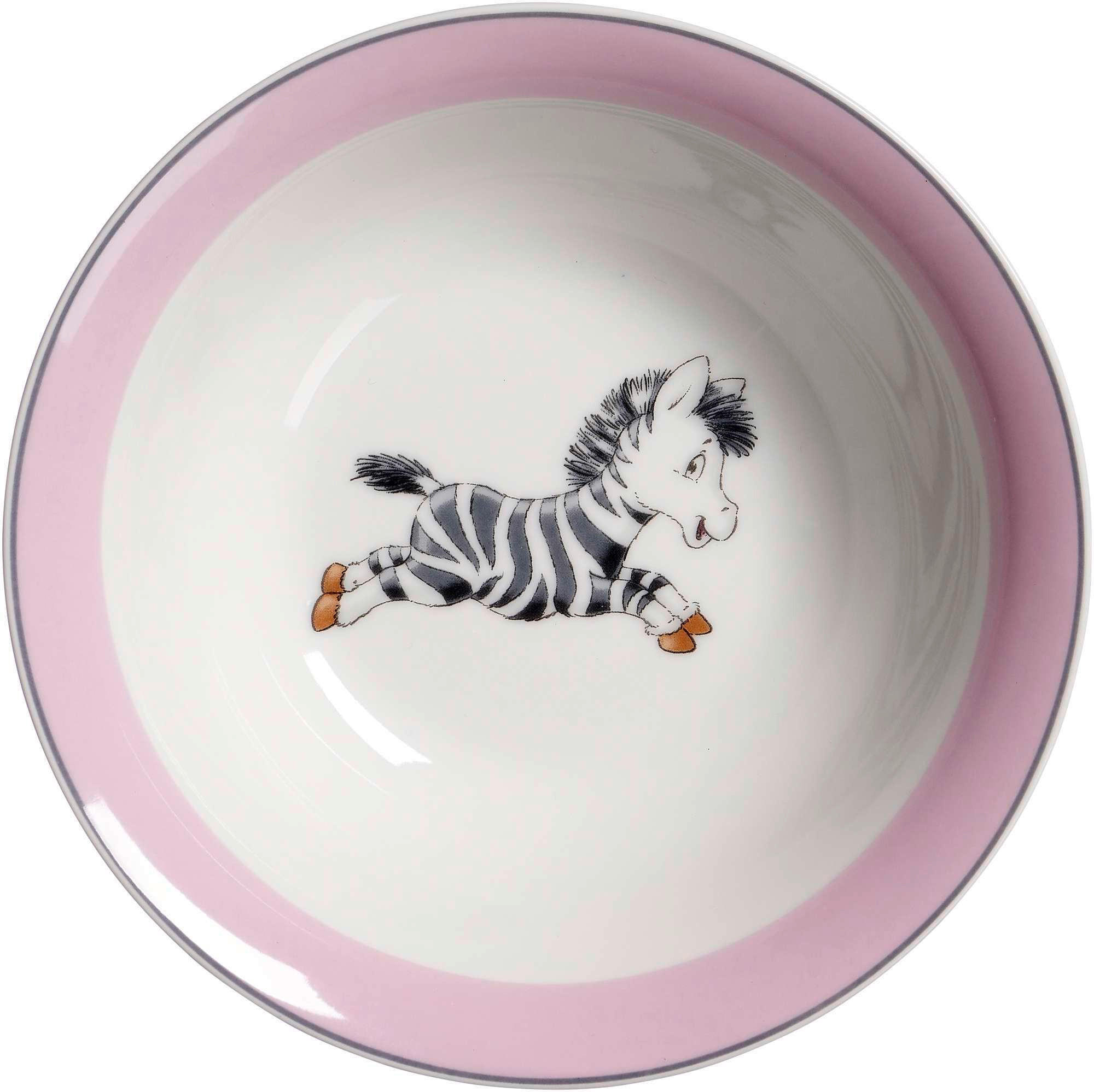 MÜSLISCHALE Happy Zoo  - Schwarz/Rosa, Basics, Keramik (17/17/5cm) - Ritzenhoff Breker