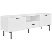 LOWBOARD  in 165/55/40 cm  - Schwarz/Weiß, Design, Holzwerkstoff/Metall (165/55/40cm) - MID.YOU