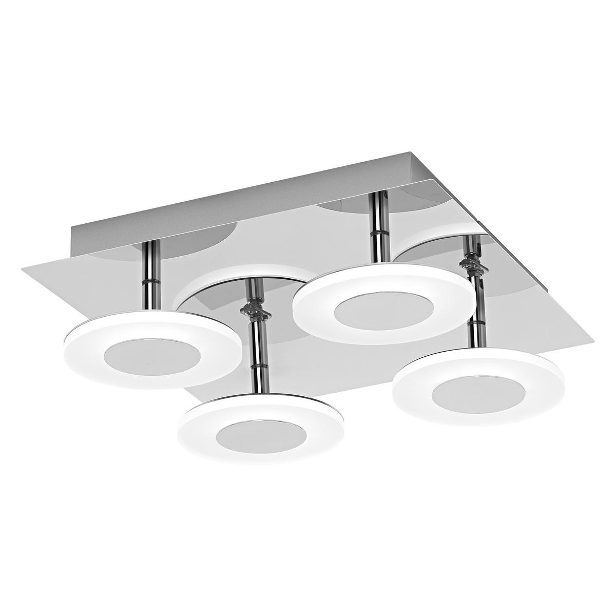 LED-DECKENLEUCHTE Smart+ WiFi Orbis Wave 30/30/9,3 cm   - Silberfarben, Basics, Kunststoff (30/30/9,3cm) - Ledvance