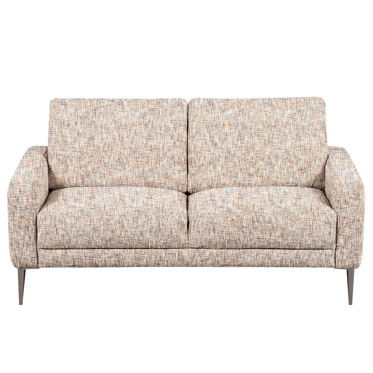 2-SITZER-SOFA Webstoff Blau, Gelb, Rot, Weiss  - Blau/Weiss, Design, Textil/Metall (157/85/92cm) - Livetastic