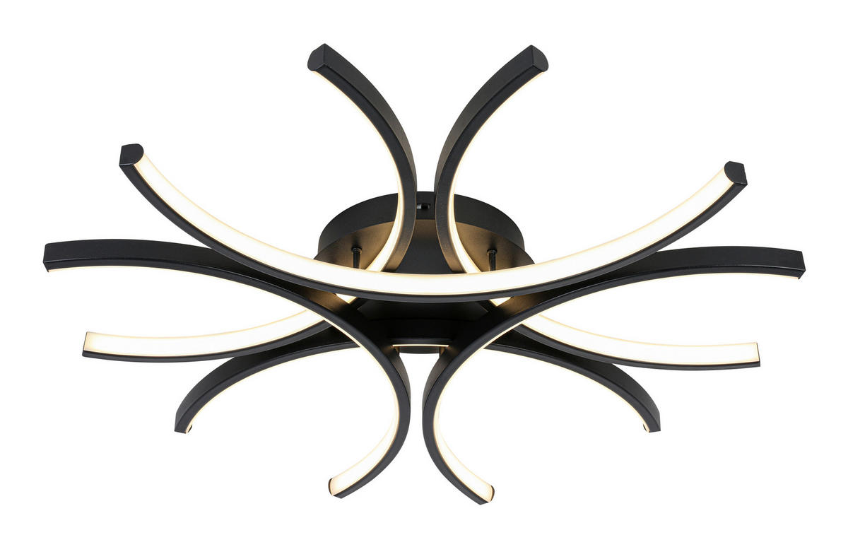 Plafonieră Cu Led 36 W  99,9/118 cm    - negru, Design, plastic/metal (99,9/118cm) - Novel