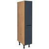 APOTHEKERSCHRANK 30/168/58 cm  in Blau, Eichefarben  - Blau/Eichefarben, MODERN, Holzwerkstoff/Metall (30/168/58cm) - Nobilia